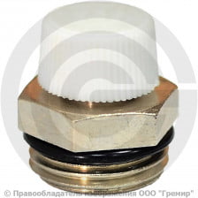 Кран Маевского ручной латунный Ду-20 (3/4") Ру-10 НР (НАР) с колпачком Ogint