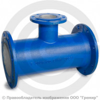 Тройник фланцевый ТФ Ду 125-100 (400-195) ВЧШГ с ЦПП цинк+AL ГОСТ ISO 2531-2012