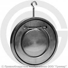 Клапан обратный одностворчатый стальной межфланцевый Ду-40 Ру-16 (Т<110°С) с гальваническим покрытием тарелка сталь Гранлок ЗОП АДЛ