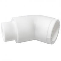 Угольник PP-R переходной белый внутренняя-наружная пайка Дн 25 45гр Pro Aqua
