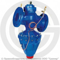 Клапан балансировочный автоматический чугунный фланцевый Ду-100 Ру-16 Kvs=104.6м3/ч с измерительными ниппелями R206CF Giacomini