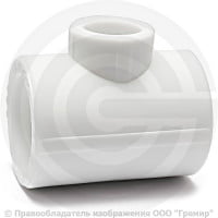 Тройник PP-R переходной белый внутренняя пайка Дн 20-25-20 VALFEX