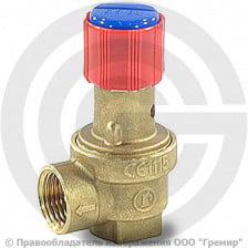 Клапан предохранительный пружинный латунный Ду 32-32 (G1 1/4"-G1 1/4") ВР (ВН) Рср=4бар (Т<110°С) R140 Giacomini