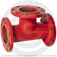 Тройник фланцевый ТФ стальной Ду 125-100 Ру-10 КЗСД
