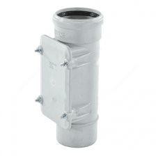 Ревизия PP-MD с крышкой бесшумная светло-серая Дн 200 (DN200) б/нап в/к Ostendorf Skolan dB SKRE