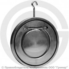 Клапан обратный одностворчатый стальной межфланцевый Ду-125 Ру-16 (Т<110°С) с гальваническим покрытием тарелка сталь Гранлок ЗОП АДЛ