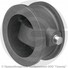 Клапан обратный поворотный чугунный фланцевый Ду-200 Ру-16 (Т<225°С) без присоединительных фланцев 19ч01бр КАЗ