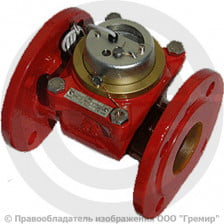Счётчик турбинный фланцевый Ду-100 Ру-16 (Т<150°С) L=250мм импульсный ВСТН Тепловодомер