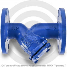 Фильтр сетчатый Y-образный чугунный фланцевый Ду-40 Ру-16 (Т<90°С) ФСч Китай