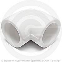 Угольник PP-R белый внутренняя пайка Дн 40 90гр RTP (РосТурПласт)