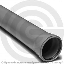 Труба PP-H канализационная серая Дн 110х2,2 безнапорная L=0,15м в/к VALFEX OPTIMA