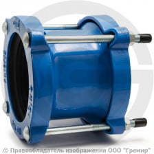 Муфта чугунная соединительная Ду-50 (Дн 59-72) Ру-16 L=150мм ДРК