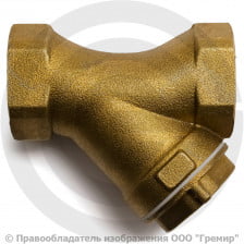 Фильтр сетчатый Y-образный латунный Ду-25 (1") Ру-16 ВР (ВН) (Т<140°С) ПЕНЗА ФСКО