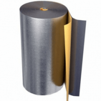 Рулон из вспененного полиэтилена 15/1,0-7 (Т<95°C) самокл с фольг чёрный Energoflex BLACK STAR DUCT AL