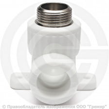 Водорозетка PP-R белая НР (НАР) Дн 25-3/4" 90гр Pro Aqua