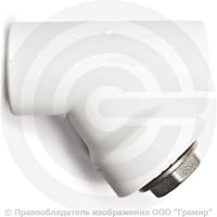 Фильтр PP-R сетчатый белый Дн 20 45гр внутренняя пайка VALFEX