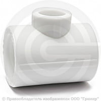 Тройник PP-R переходной белый внутренняя пайка Дн 40-20-40 VALFEX