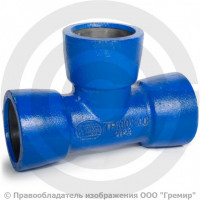 Тройник раструбный ТР Ду 400-300 Тайтон ВЧШГ с ЦПП цинк+AL ГОСТ ISO 2531-2012