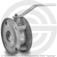 Кран стальной межфланцевый Ду-32 Ру-16 L=52мм полнопроходной LD Стриж 032.016.02.Zn