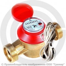 Счётчик крыльчатый одноструйный Ду-32 Ру-16 (Т<90°С) L=160мм импульсный В/К ОСВУ ДГ1 Декаст