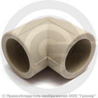 Угольник PP-R серый Дн 110 90гр Pro Aqua