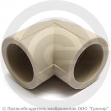 Угольник PP-R серый Дн 110 90гр Pro Aqua