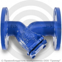 Фильтр сетчатый Y-образный чугунный фланцевый Ду-200 Ру-16 (Т<90°С) ФСч Китай
