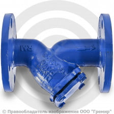 Фильтр сетчатый Y-образный чугунный фланцевый Ду-200 Ру-16 (Т<90°С) ФСч Китай