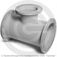 Тройник фланцевый ТФ стальной Ду 250-200