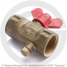 Кран трехходовой для манометра Ду-15 Ру-16 ВР (ВН) G 1/2"-G1/2" с краном маевского ПЕНЗА 11б27п(м)2