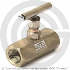 Клапан запорный игольчатый (вентиль) стальной муфтовый Ду-25 (1") Ру-16 ВР (ВН) (Т<300°С) 15с54бк1