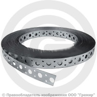 Перфолента стальная оцинкованная 25 м/рулон 12х0,45 мм PRO