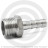 Штуцер под шланг "елочка" нержавеющий AISI 304 Ду 15-13мм (1/2"-13мм)