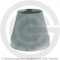 Переход 42,4х3,2-26,9х3,2 (Ду 32-20) оцинкованный концентрический исп.1 шовный