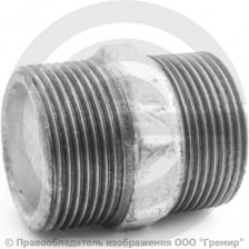 Ниппель чугунный оцинкованный НР (НАР) Ду 32 (1 1/4")