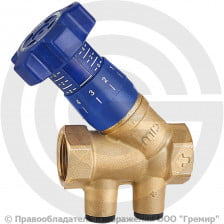 Клапан балансировочный ручной латунный муфтовый Ду-15 Ру-25 ВР (ВН) Kvs=3.94м3/ч без ниппелей CIM 787OT/2R Cimberio