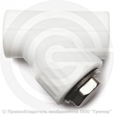 Фильтр PP-R сетчатый белый Дн 25 45гр внутренняя пайка RTP (РосТурПласт)