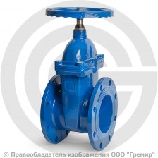 Задвижка чугунная фланцевая Ду-150 Ру-16 (Т<120°С) 30ч39р Китай