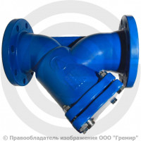 Фильтр сетчатый Y-образный чугунный фланцевый Ду-65 Ру-16 (Т<150°С) ЛМЗ ФСО