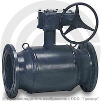 Кран стальной фланцевый с редуктором Ду-150 Ру-16 L=350мм Danfoss JIP Premium FF