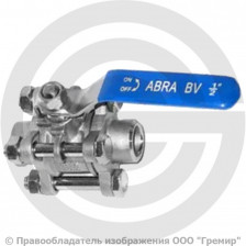 Кран нержавеющий AISI 316 (CF8M) под приварку Ду-100 (4") Ру-40 ABRA BV61A-Q61F-1000-3A