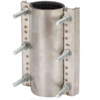 Хомут ремонтный двухсторонний нержавеющий Ду-150 L=250мм