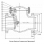 Клапан обратный поворотный стальной фланцевый Ду-150 Ру-40 (Т<425°С) 19с53нж ЧАЗ