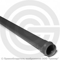 Труба НПВХ (ПВХ) 125 клеевая серая SDR26 Дн 110х4,2 Ру-10 напорная L=3м Aquaviva