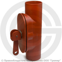 Ревизия чугунная безраструбная SML Ду-100 с замком с перекидным рычагом Китай