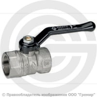 Кран латунный Ду-15 (1/2") Ру-40 ВР (ВН) никель рычаг Bugatti серия 600