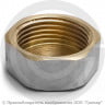 Заглушка латунная ВР (ВН) Ду-20 (3/4") никель Aquasfera