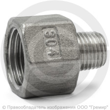 Футорка обратная нержавеющая AISI 304 Ду 15-8 (1/2"-1/4")