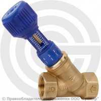 Клапан балансировочный ручной латунный муфтовый Ду-32 Ру-20 ВР (ВН) Kvs=21.6м3/ч без ниппелей CIM 727OT Cimberio