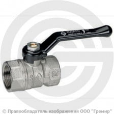 Кран латунный Ду-20 (3/4") Ру-25 ВР (ВН) никель рычаг Bugatti серия 600